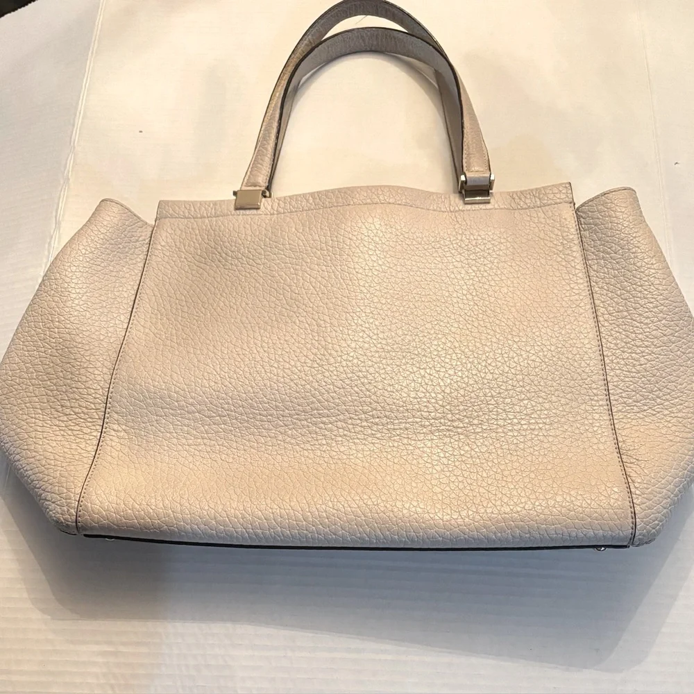 KATE SPADE Everett Way Thatcher pebble leather satchel handbag work tote purse
